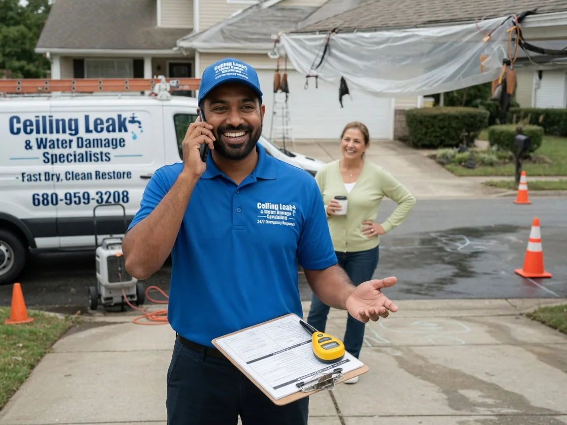 Ceiling Leak Cleanup Corsicana, TX FAQs